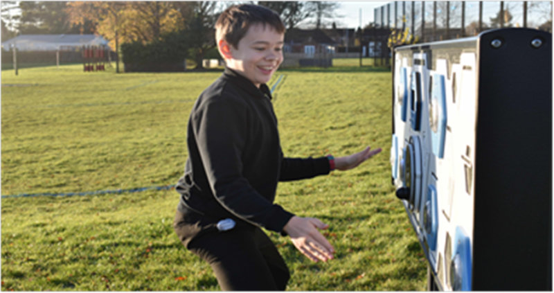 Duke of Lancaster student with the new STEM equipment